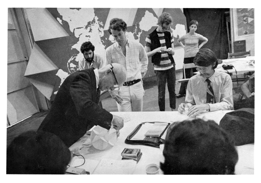Buckminster Fuller leads a lab